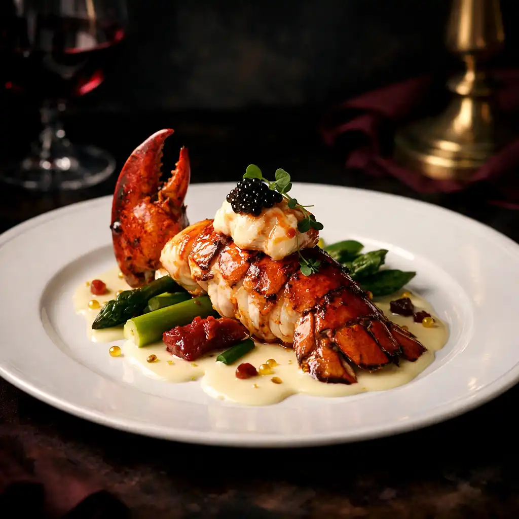 Homard rôti avec beurre blanc, plat signature de Maison Brind Ille